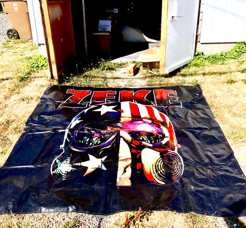 ZEKE Till the Living End Tour Backdrop